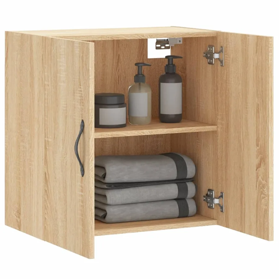 Armoire murale chêne sonoma 60x31x60 cm bois d'ingénierie - 4