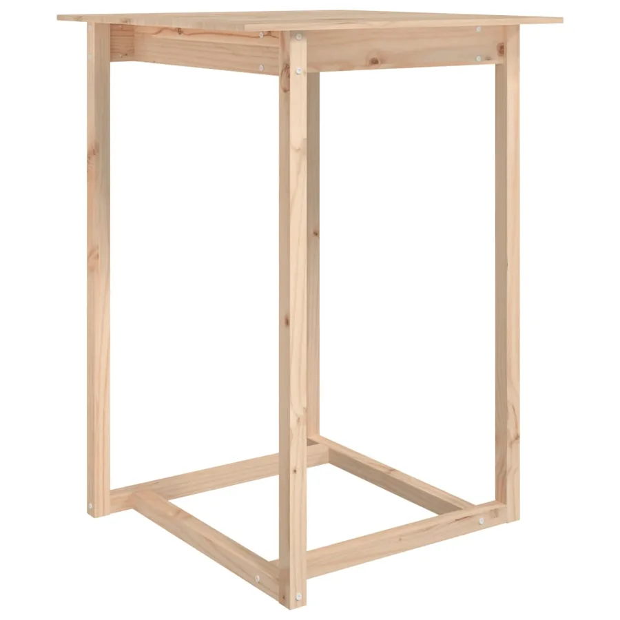 Table de bar 80x80x110 cm Bois massif de pin - 2