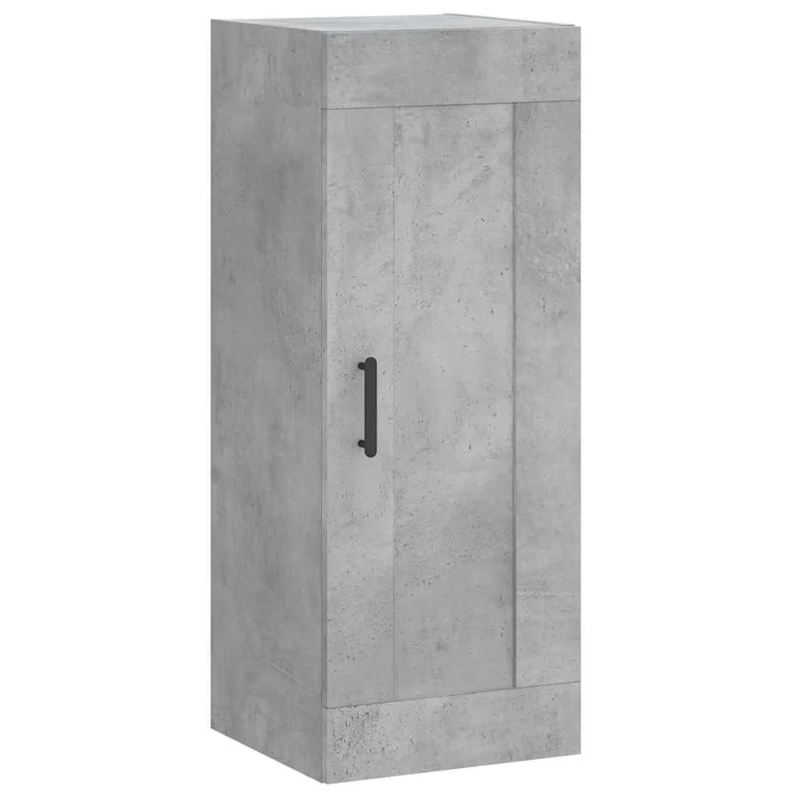 Buffet haut Gris béton 34,5x34x180 cm Bois d'ingénierie - 7