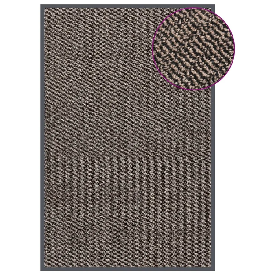 Paillasson touffeté 120x180 cm Marron foncé