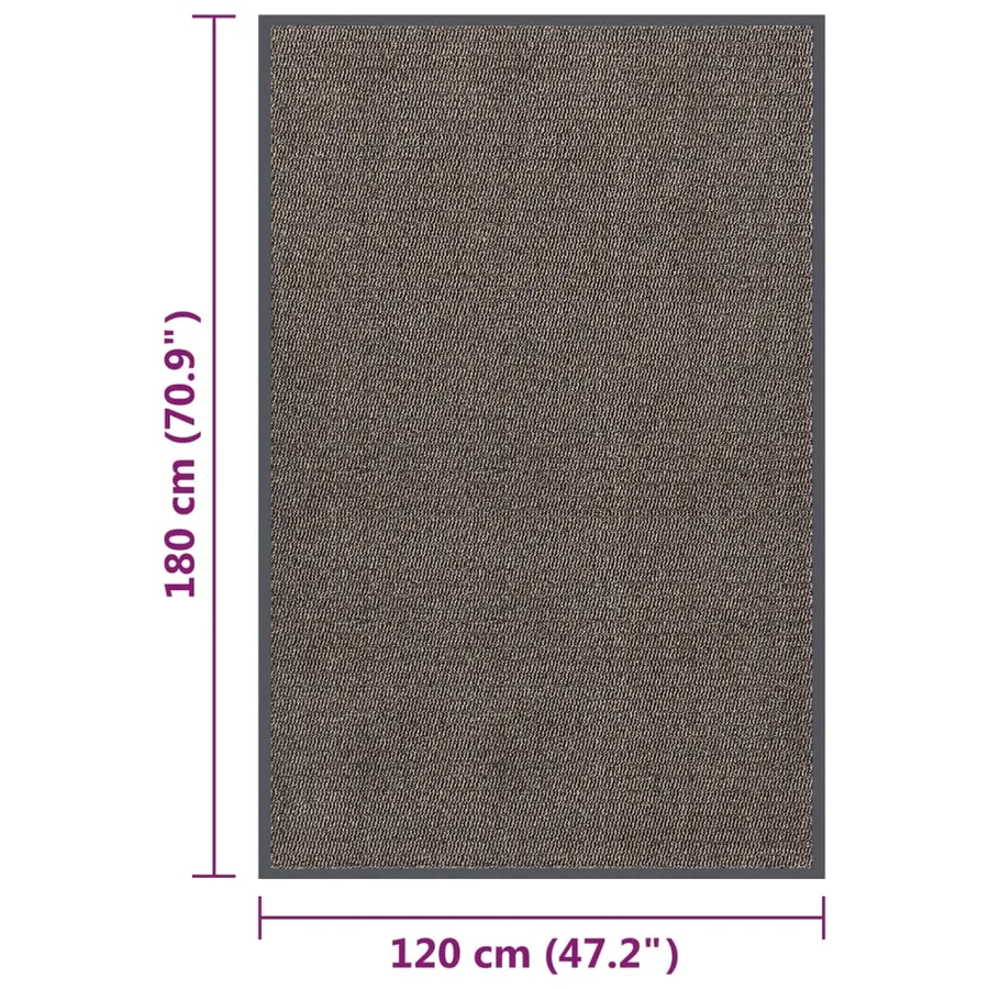 Paillasson touffeté 120x180 cm Marron foncé - 5