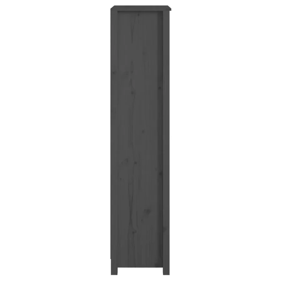 Bibliothèque Gris 50x35x154 cm Bois de pin massif - 6