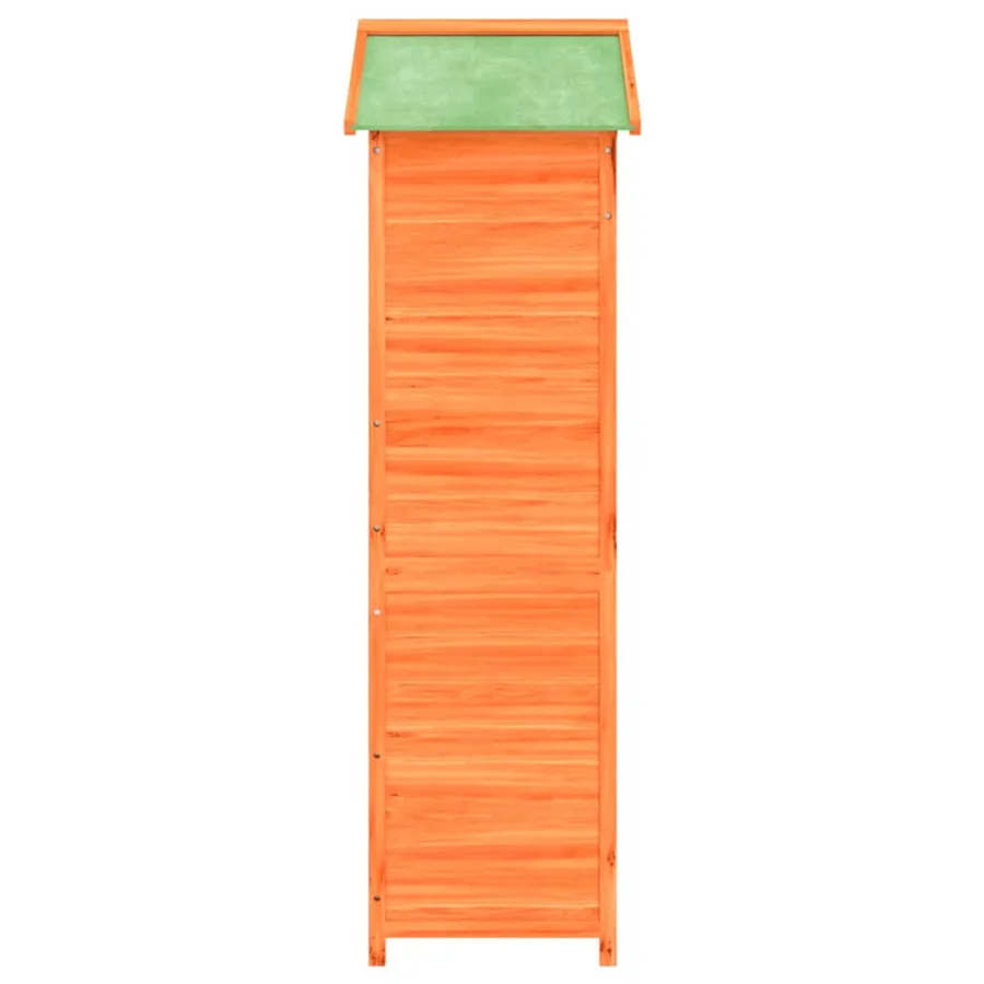 Abri à outils de jardin marron 120x53,5x170 cm bois massif pin - 6