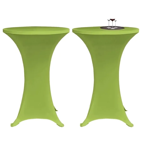 Housse de table extensible 2 pcs 60 cm Verte