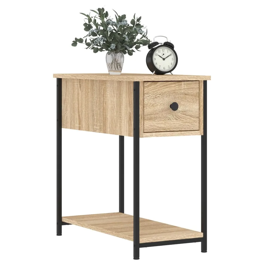 Tables de chevet 2 pcs chêne sonoma 30x60x60 cm bois ingénierie - 3
