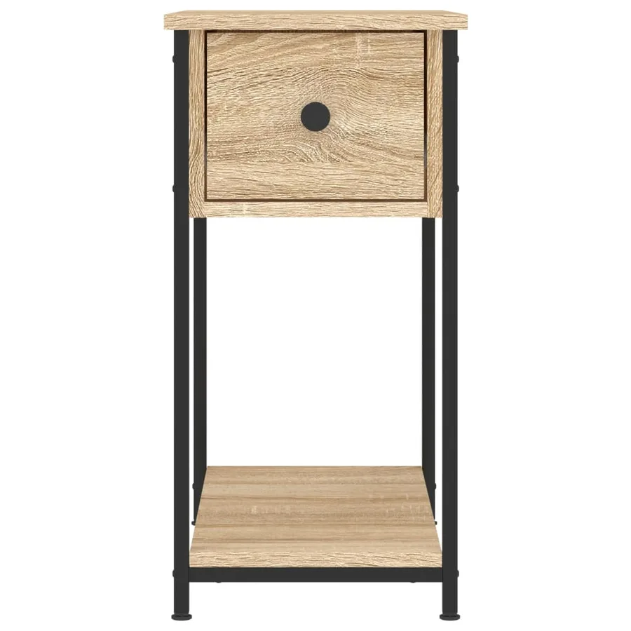 Tables de chevet 2 pcs chêne sonoma 30x60x60 cm bois ingénierie - 6