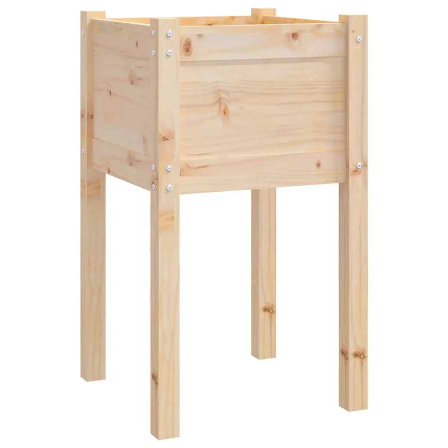 Jardinière d'extérieur 50x50x70 cm bois de pin massif - 2