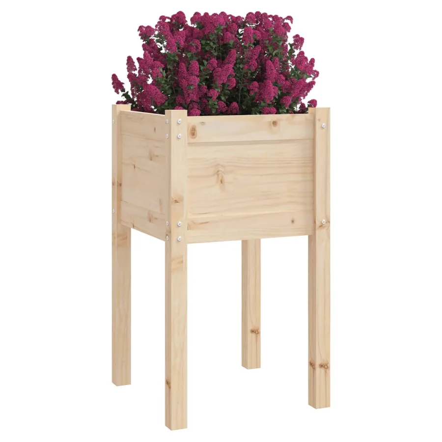 Jardinière d'extérieur 50x50x70 cm bois de pin massif - 3