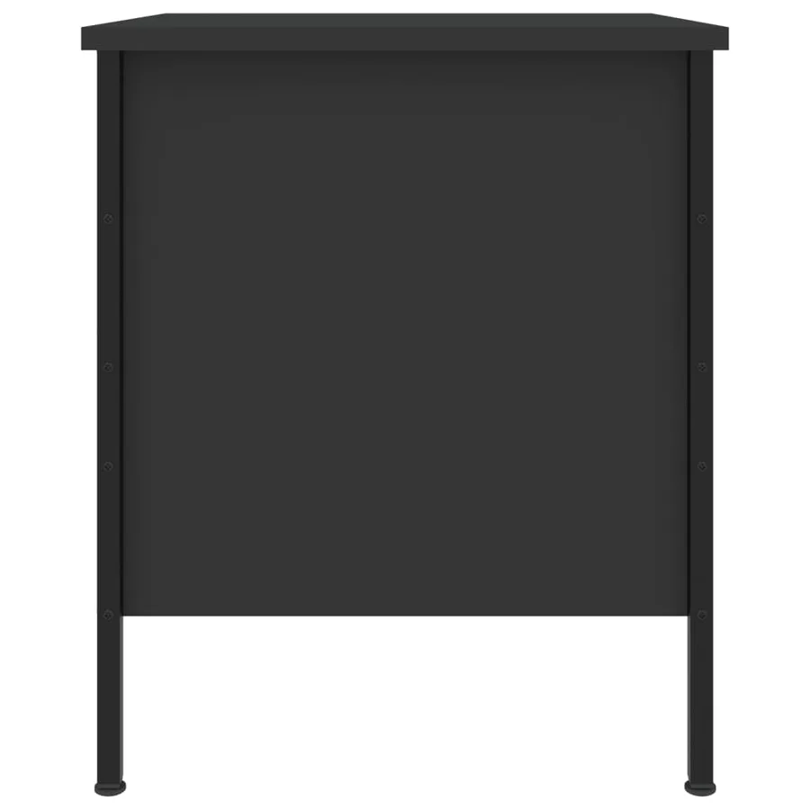 Tables de chevet 2 pcs noir 40x42x50 cm bois d’ingénierie - 7