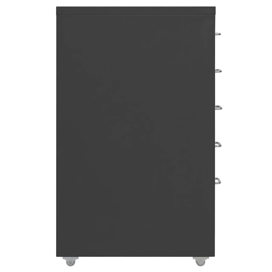 Classeur mobile Anthracite 28x41x69 cm Métal - 3