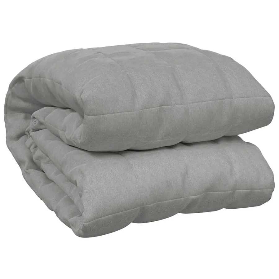 Couverture lestée Gris 150x200 cm 7 kg Tissu - 2
