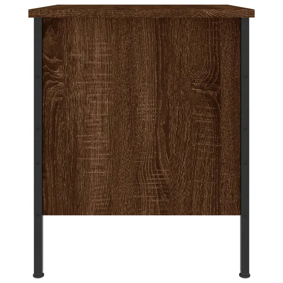 Tables de chevet 2pcs chêne marron 40x42x50cm bois d'ingénierie - 7