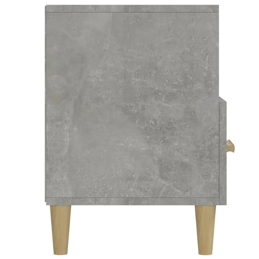 Meuble TV gris béton 102x36x50 cm bois d'ingénierie - 8