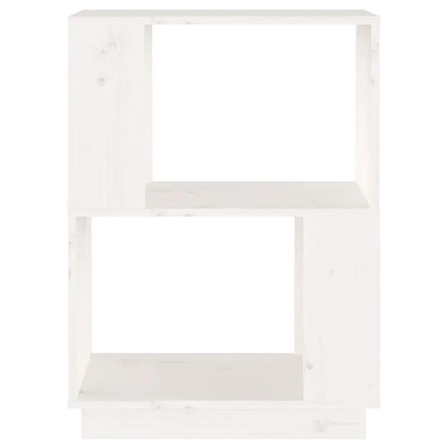 Bibliothèque/Séparateur de pièce Blanc 51x25x70 cm Pin solide - 5
