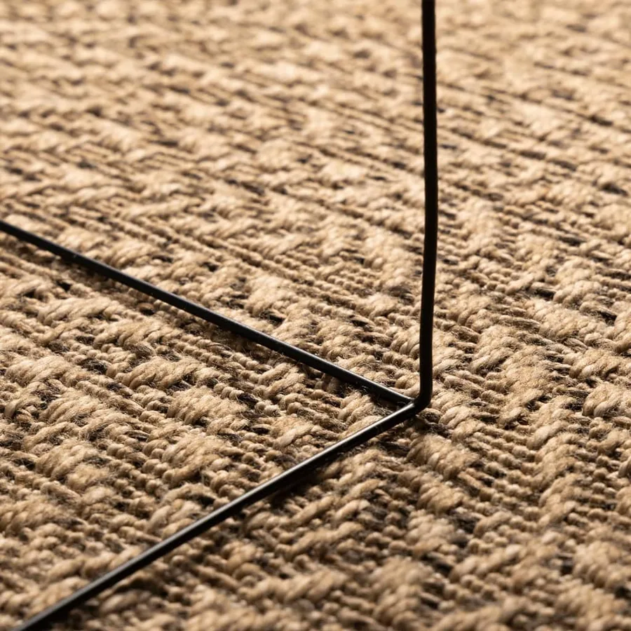 Tapis 160 cm aspect jute intérieur et extérieur - 4