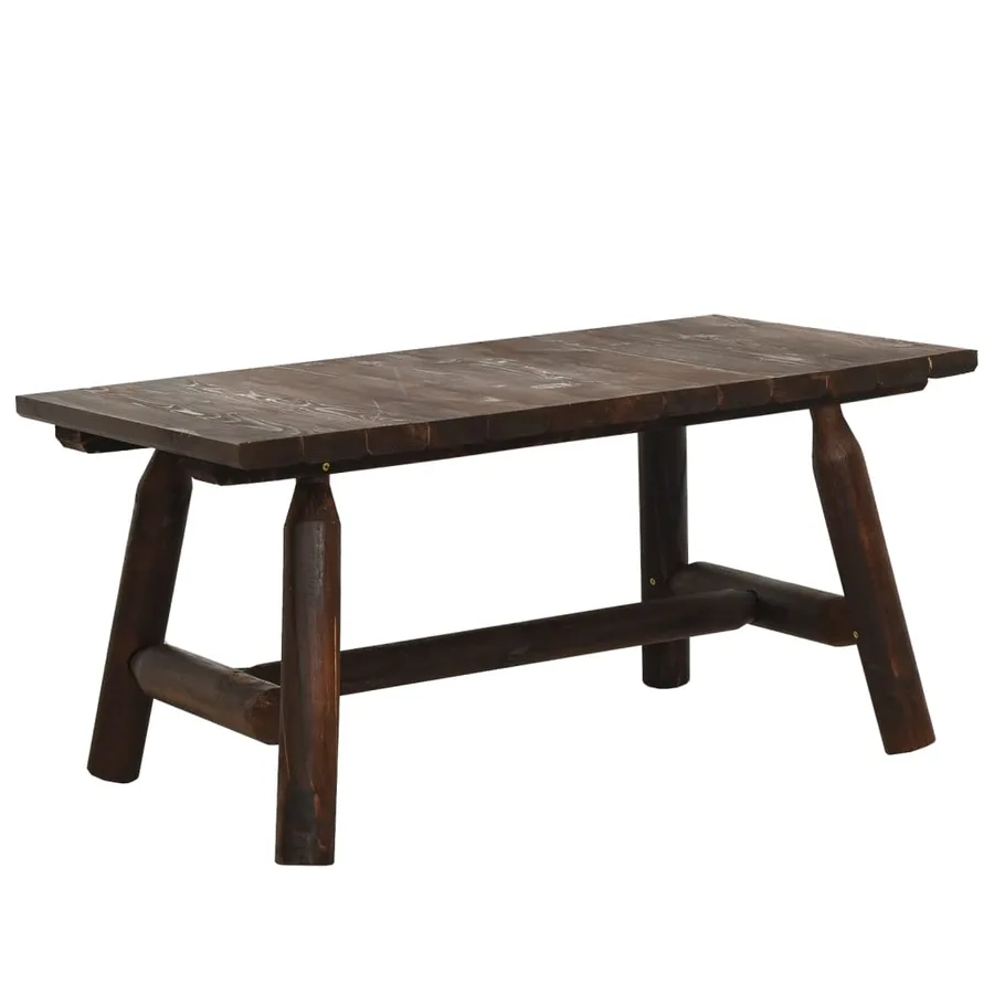 Table basse 90x50x41 cm bois massif d'épicéa - 2