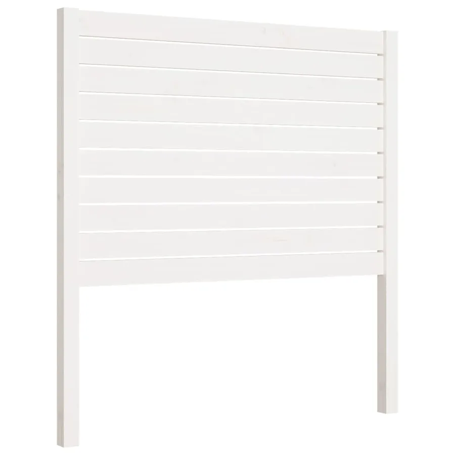 Tête de lit Blanc 96x4x100 cm Bois massif de pin - 2