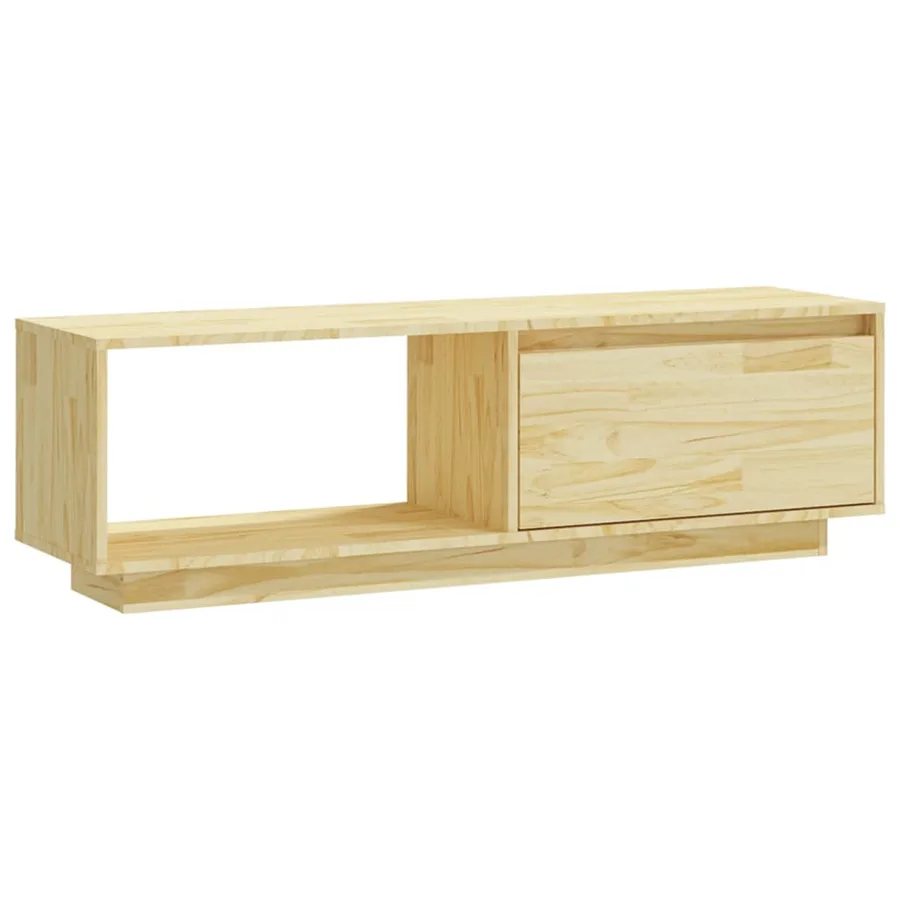 Meuble TV 110x30x33,5 cm Bois de pin massif - 2
