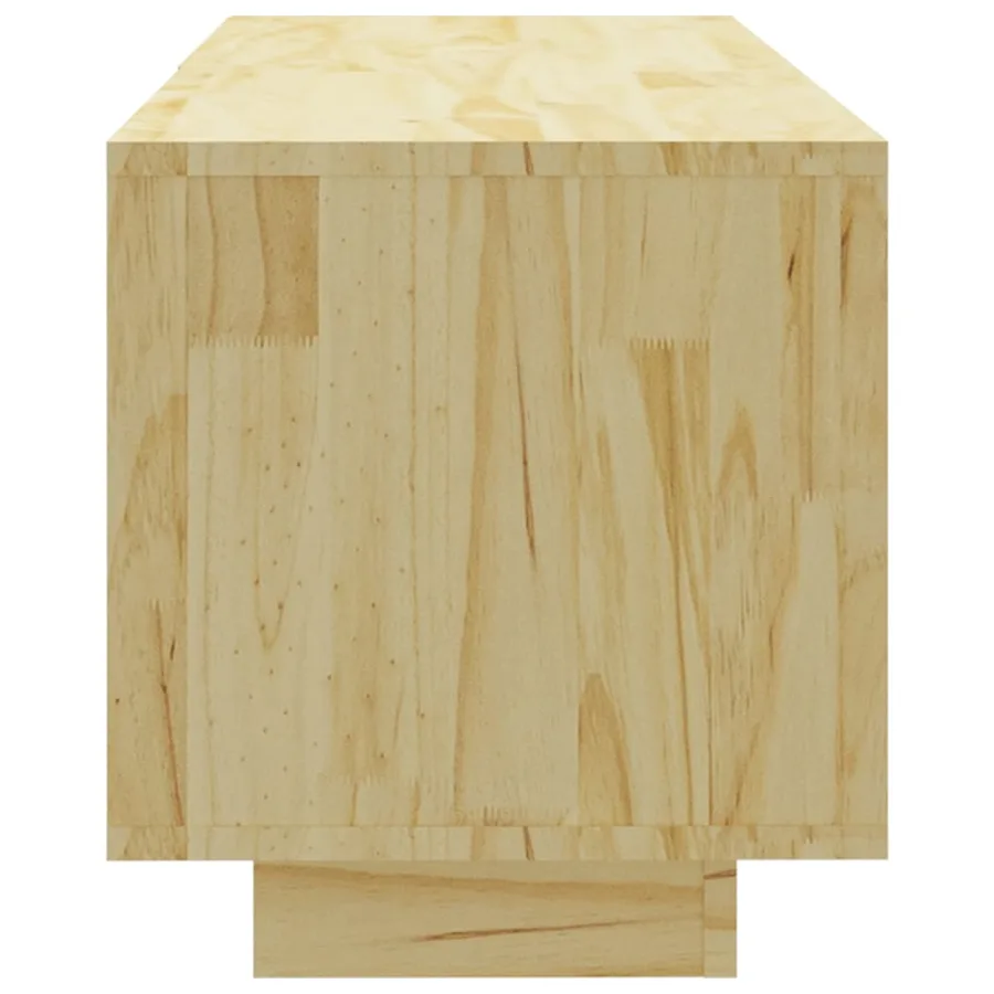 Meuble TV 110x30x33,5 cm Bois de pin massif - 5
