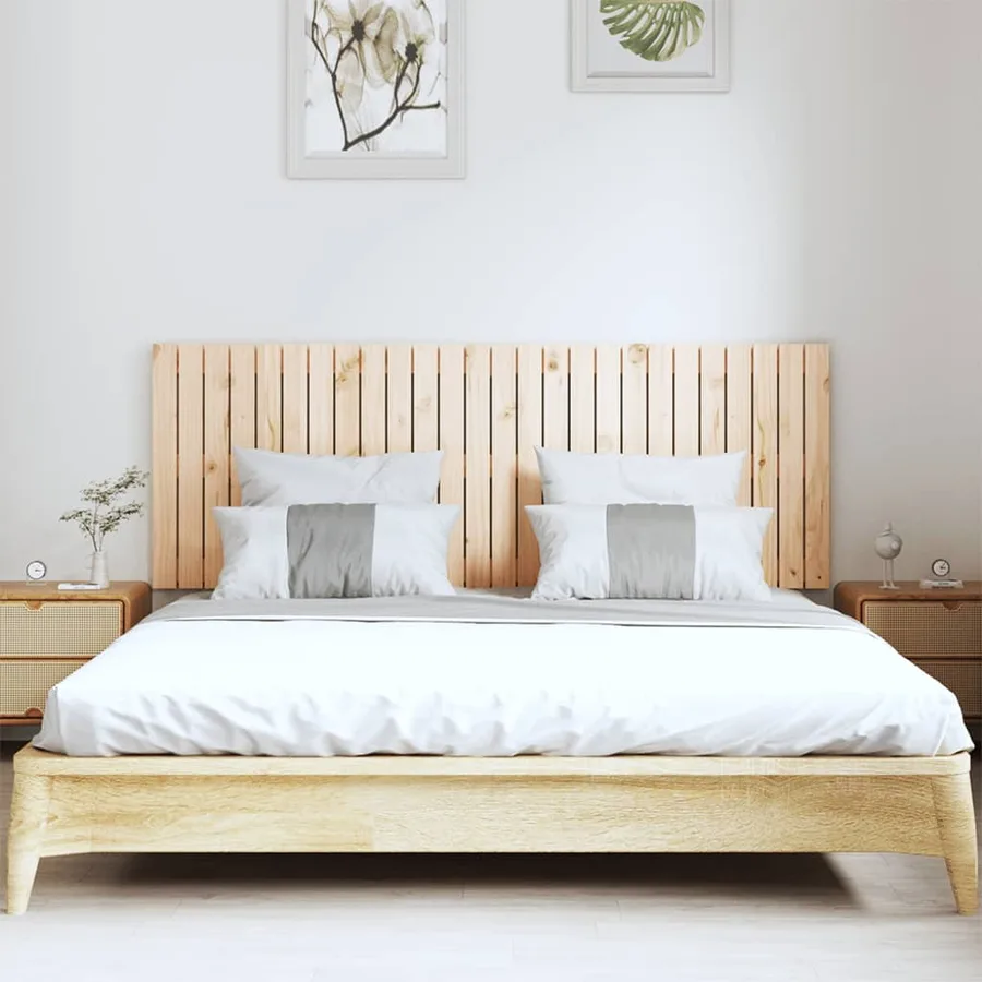 Tête de lit murale 166x3x60 cm Bois massif de pin - 3