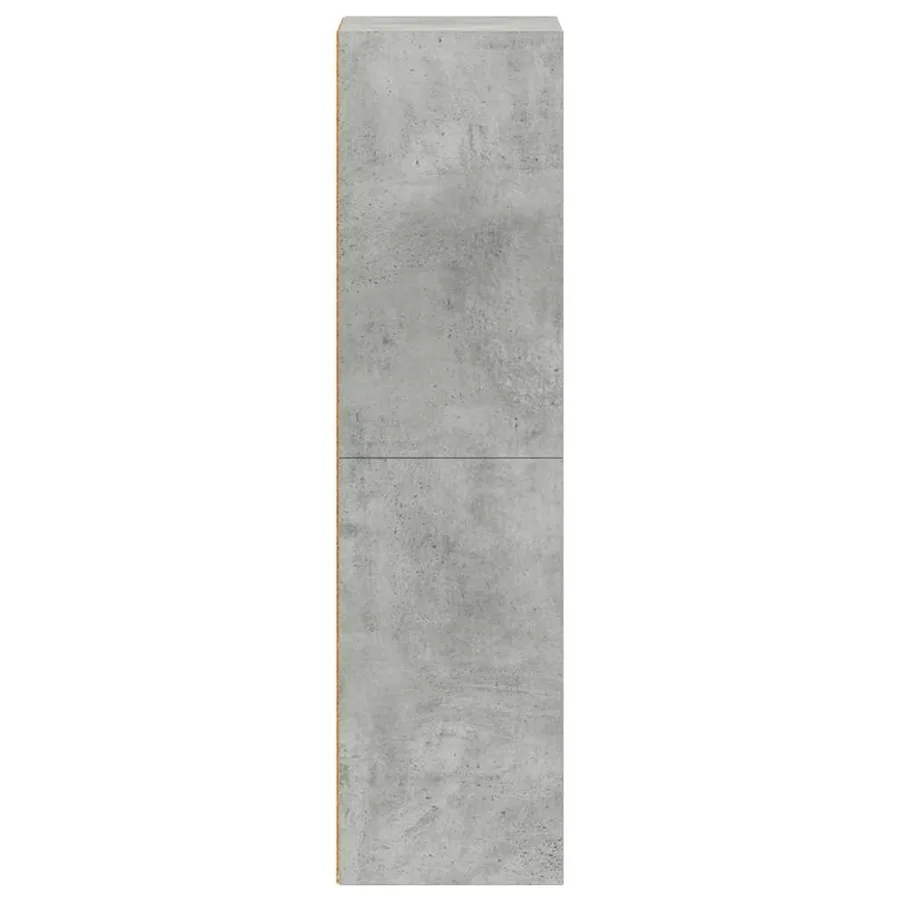 Bibliothèque/Meuble TV Gris béton 36x30x114cm Bois d’ingénierie - 5