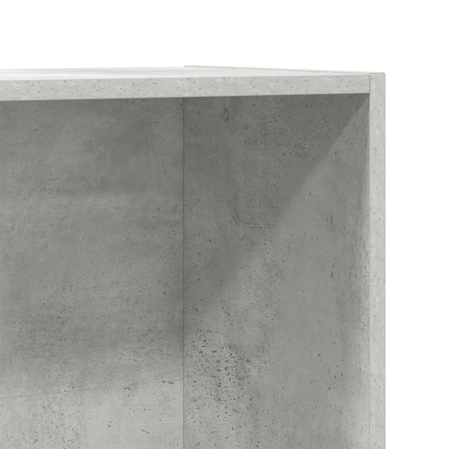 Bibliothèque/Meuble TV Gris béton 36x30x114cm Bois d’ingénierie - 8