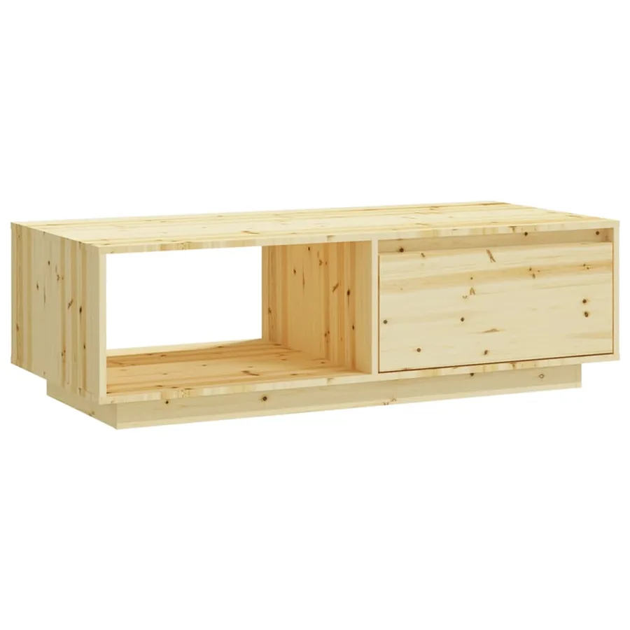 Table basse 110x50x33,5 cm bois de sapin massif - 2