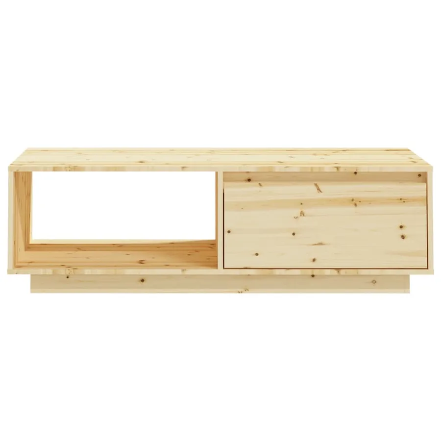 Table basse 110x50x33,5 cm bois de sapin massif - 5