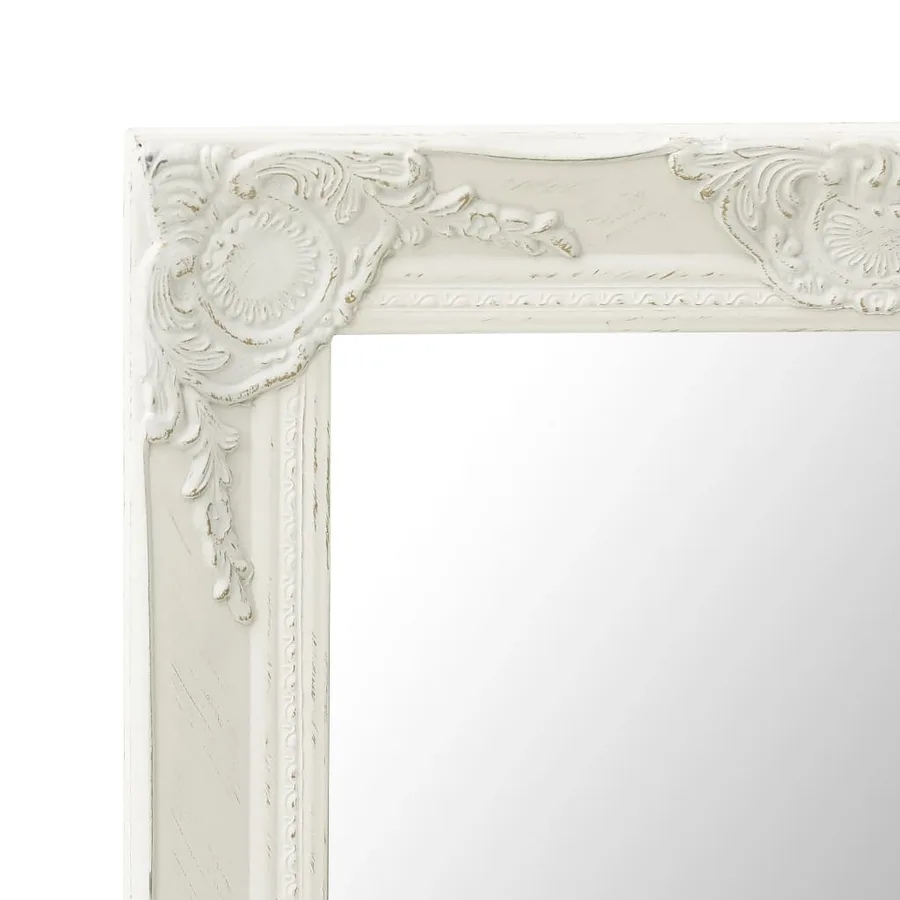 Miroir mural style baroque 50x80 cm Blanc - 4