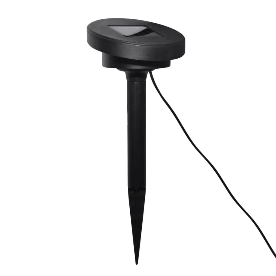 Lampes de jardin à LED 6pcs Ancrage à piquet et panneau solaire - 4