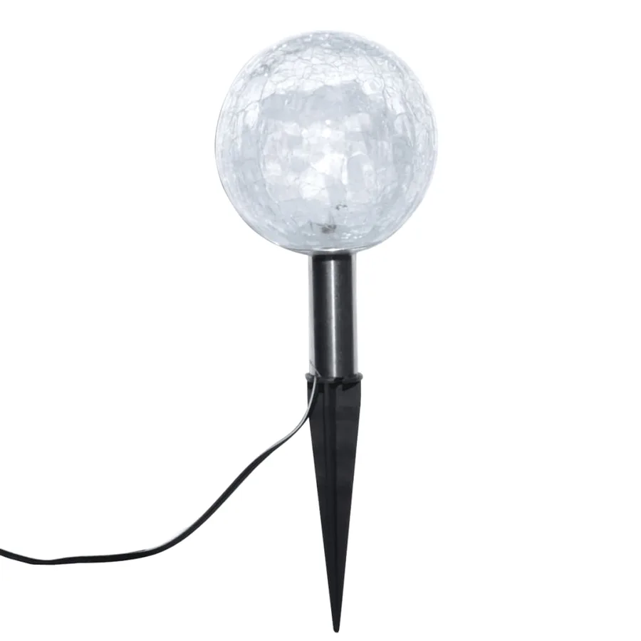 Lampes de jardin à LED 6pcs Ancrage à piquet et panneau solaire - 6