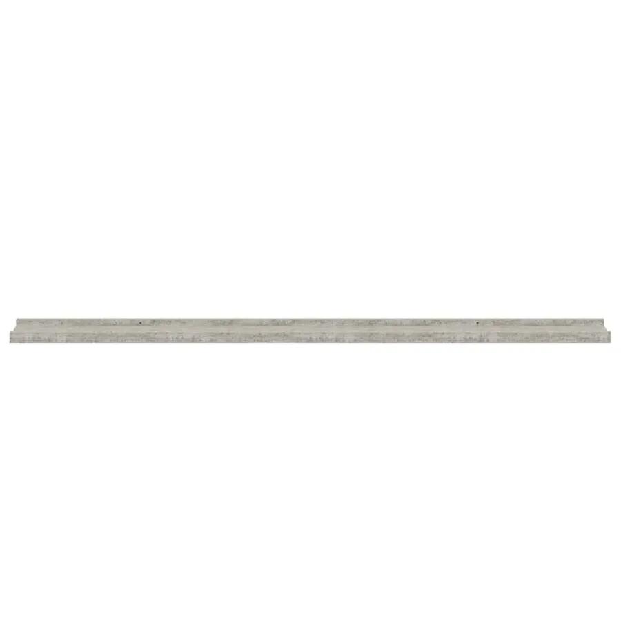 Étagères murales 2 pcs Gris béton 115x9x3 cm - 6
