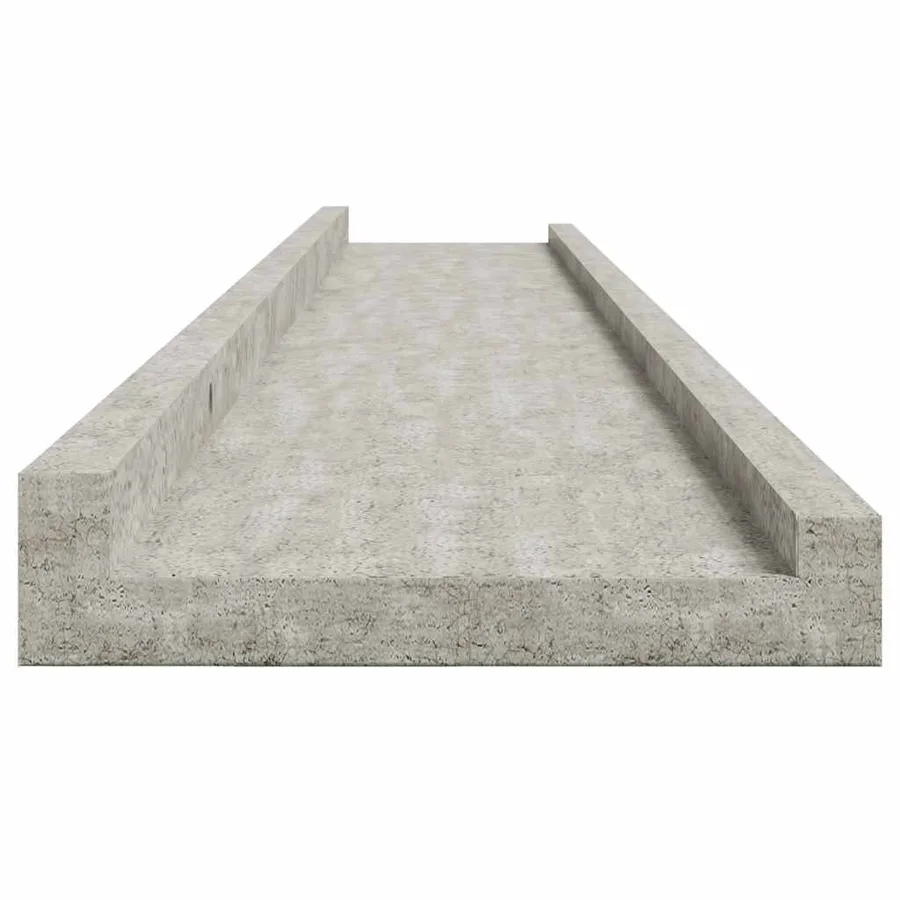 Étagères murales 2 pcs Gris béton 115x9x3 cm - 7