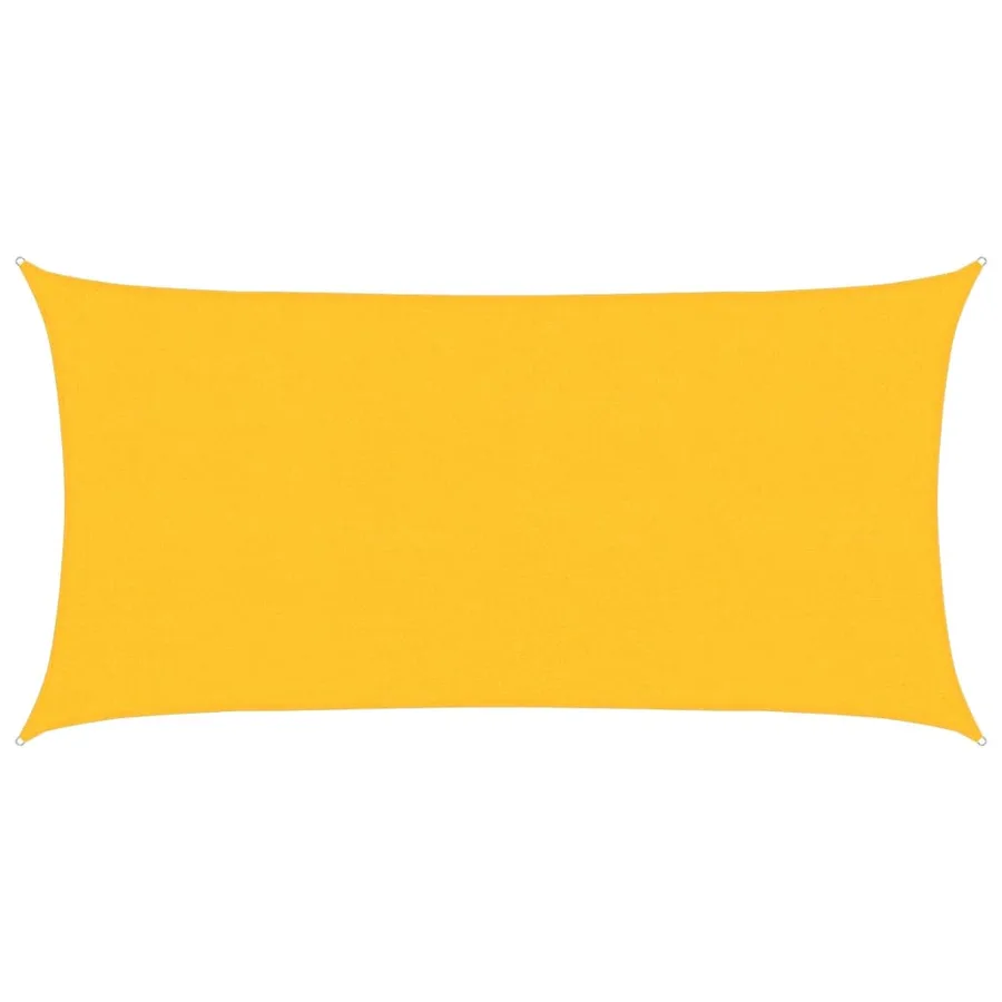 Voile d'ombrage 160 g/m² Jaune 2,5x4,5 m PEHD - 2