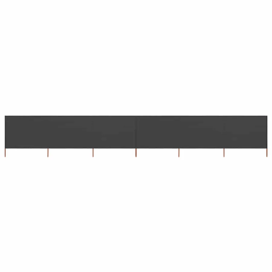 Paravent 6 panneaux Tissu 800 x 160 cm Anthracite