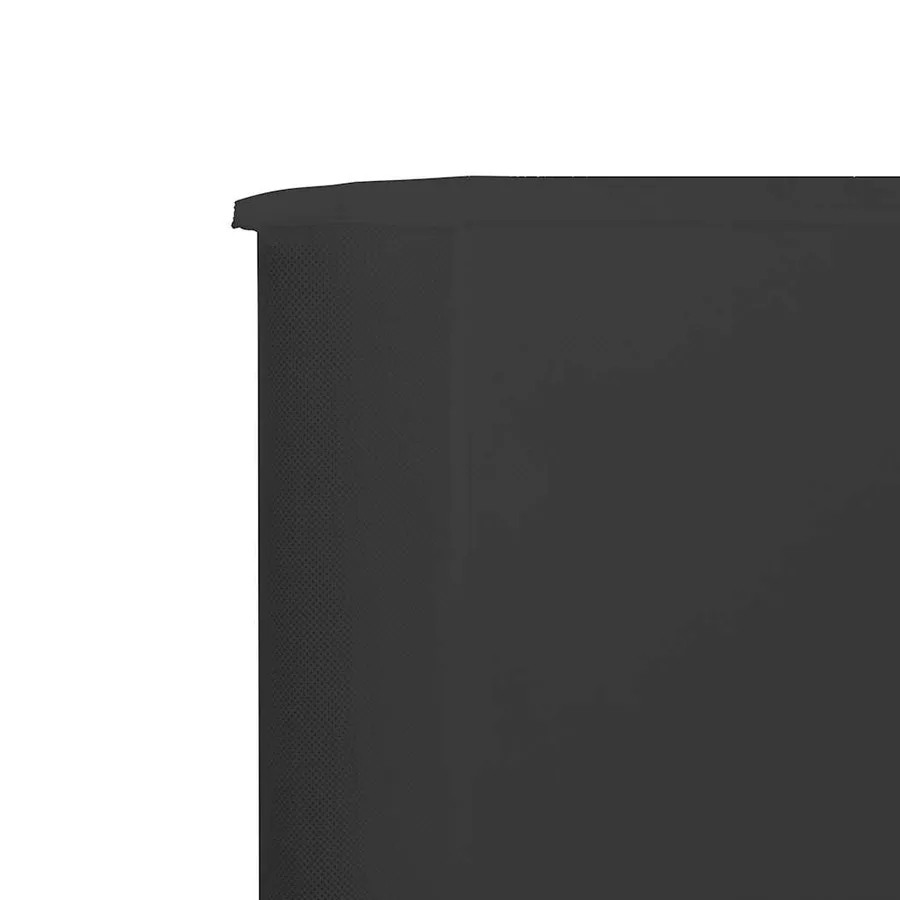 Paravent 6 panneaux Tissu 800 x 160 cm Anthracite - 4
