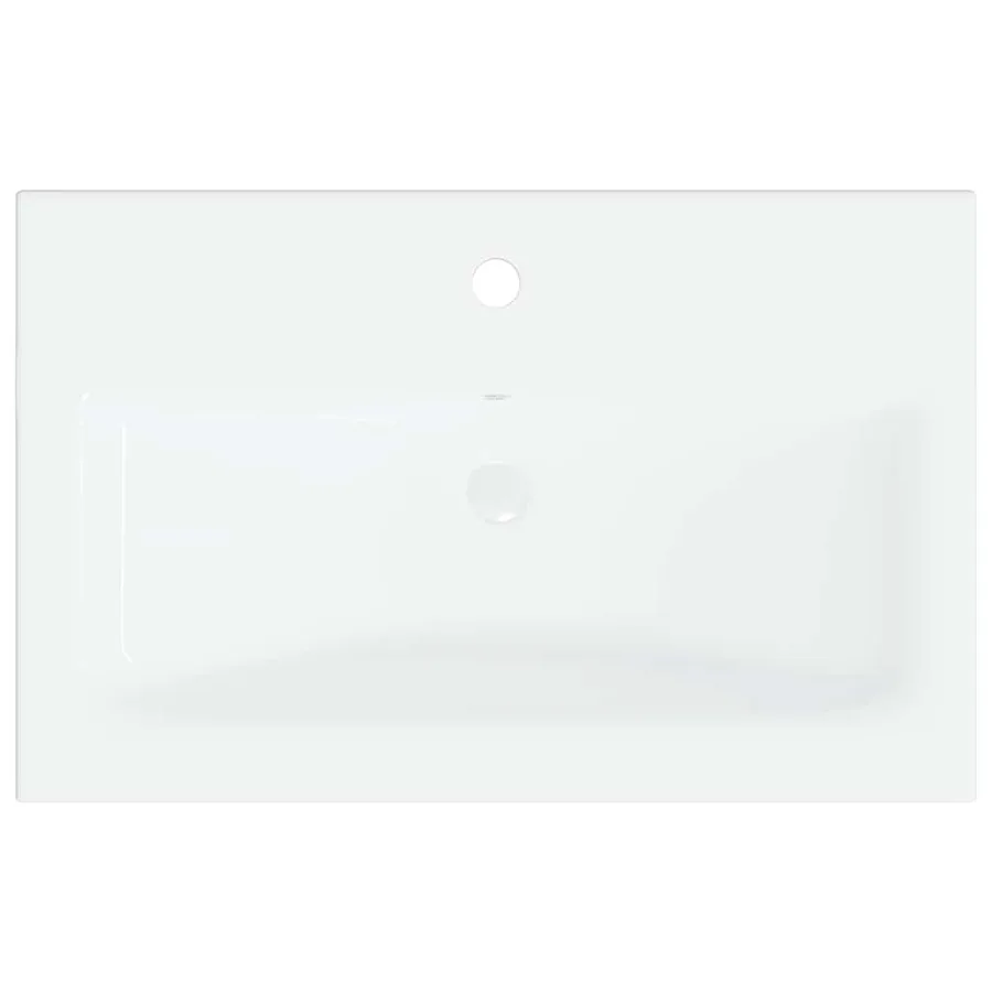 Meubles de salle de bain blanc bois d'ingénierie - 10