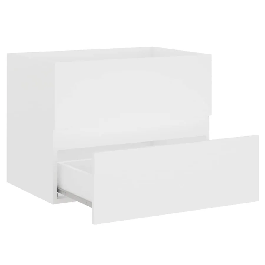Meubles de salle de bain blanc bois d'ingénierie - 7