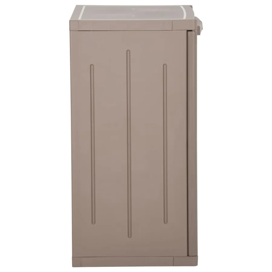 Armoire de rangement jardin Marron 65x45x88cm PP Aspect de bois - 3