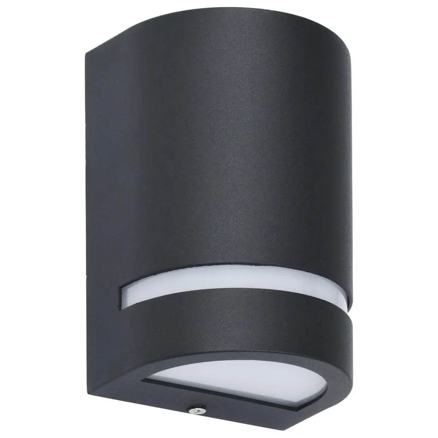 Appliques murales d'extérieur 2 pcs 35 W Noir Demi-rond - 3