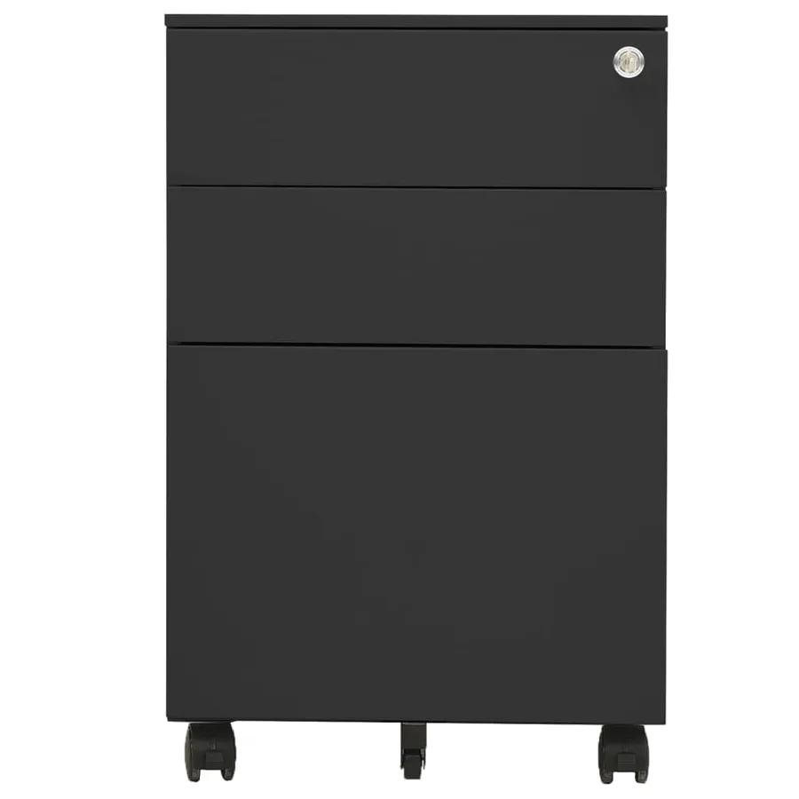 Classeur mobile Anthracite 39x45x60 cm Acier - 2