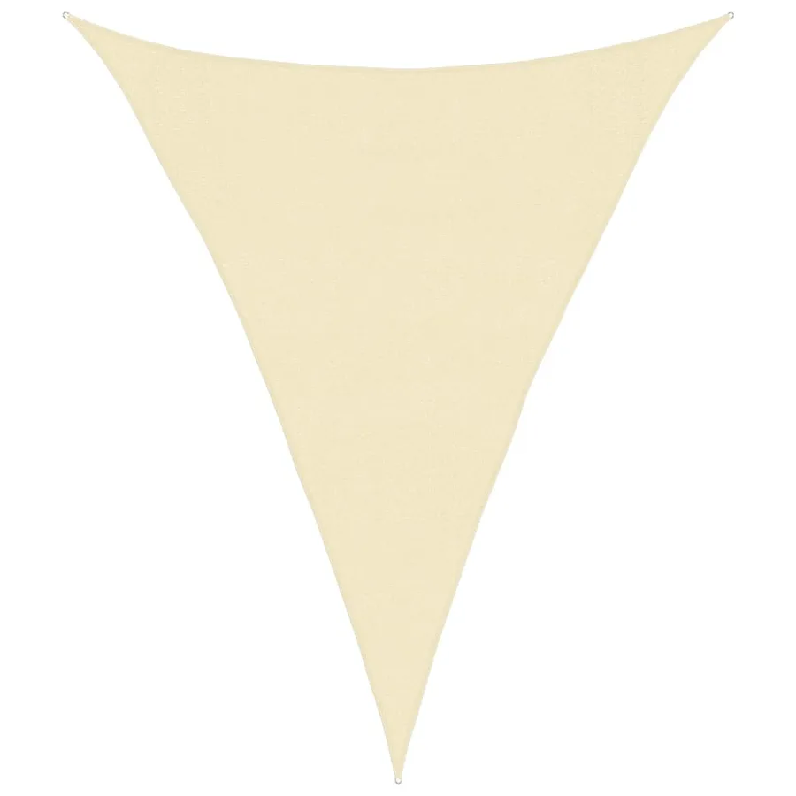 Voile d'ombrage 160 g/m² Crème 3x4x4 m PEHD - 2