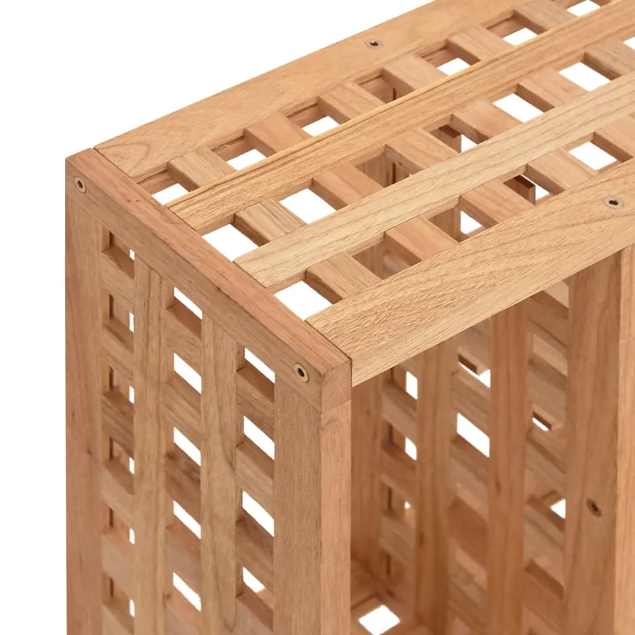 Étagère murale 49x15x49 cm Bois massif de noyer - 5