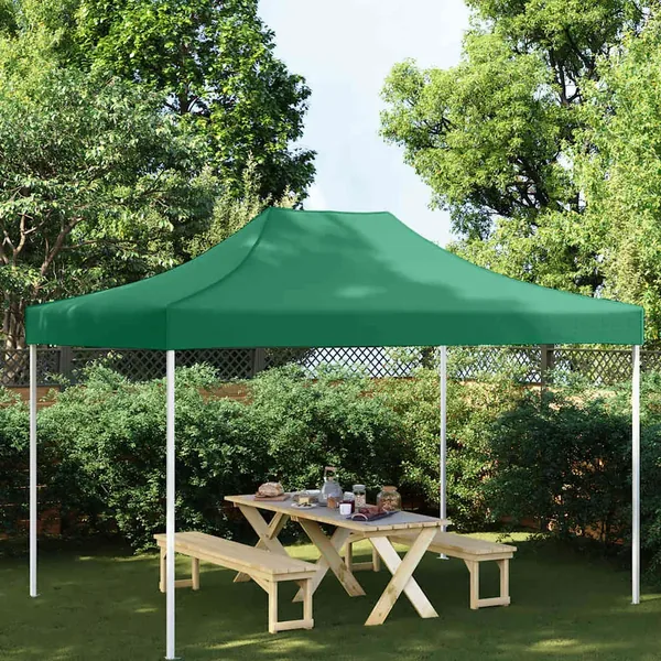 Toit de tente de réception 4x3 m Vert 270 g/m²