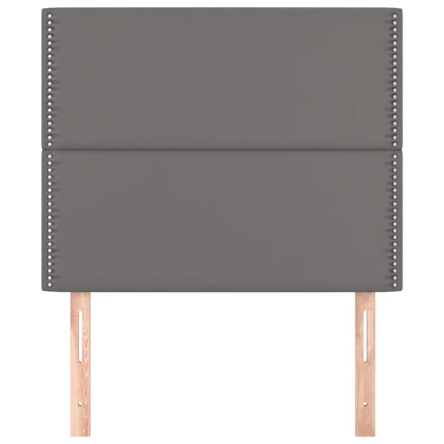 Tête de lit Gris 100x5x118/128 cm Similicuir - 3