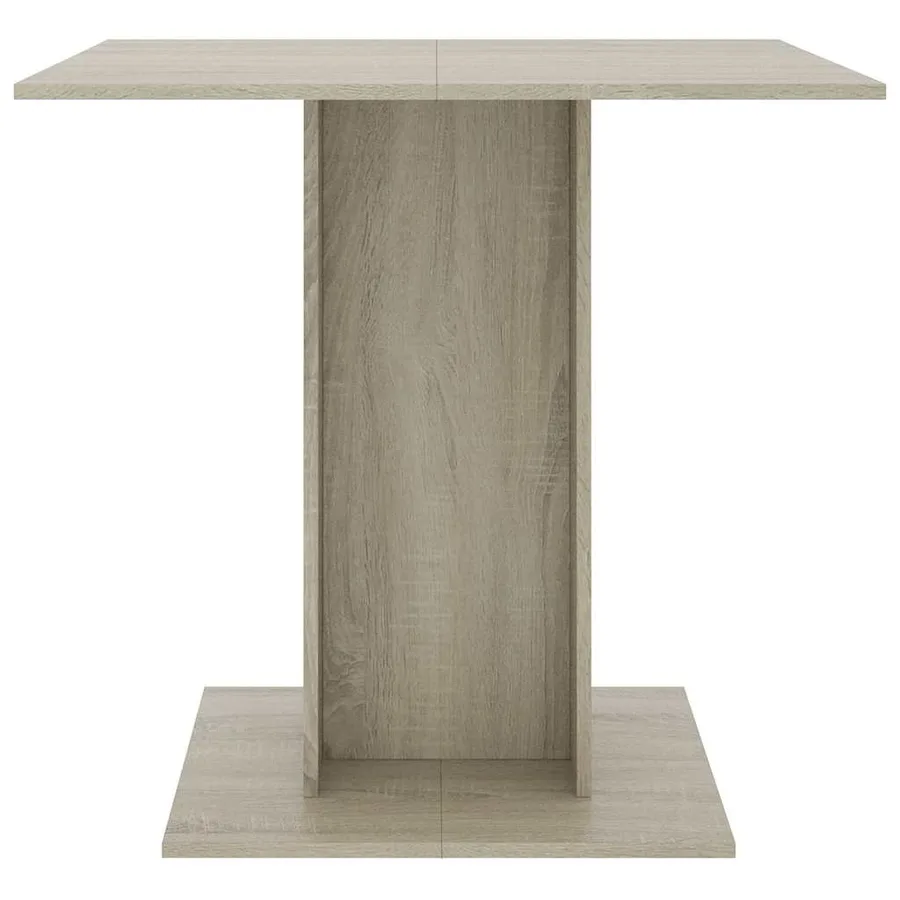 Table à dîner Chêne sonoma 80x80x75 cm Bois d'ingénierie - 3