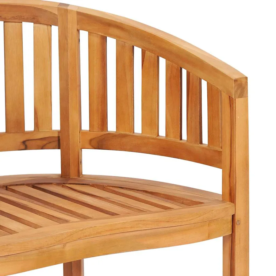 Chaises en forme de banane lot de 2 Bois de teck solide - 8