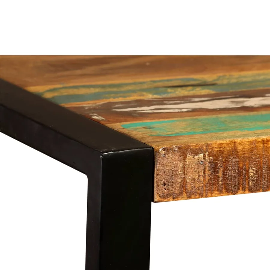 Table à manger Bois de récupération massif 120 cm - 10