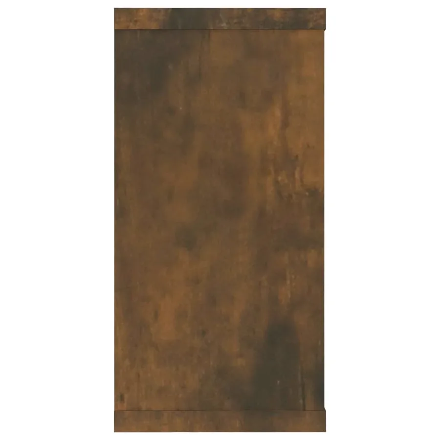 Étagères murales cubiques 2 pcs Chêne fumé 100x15x30 cm - 7