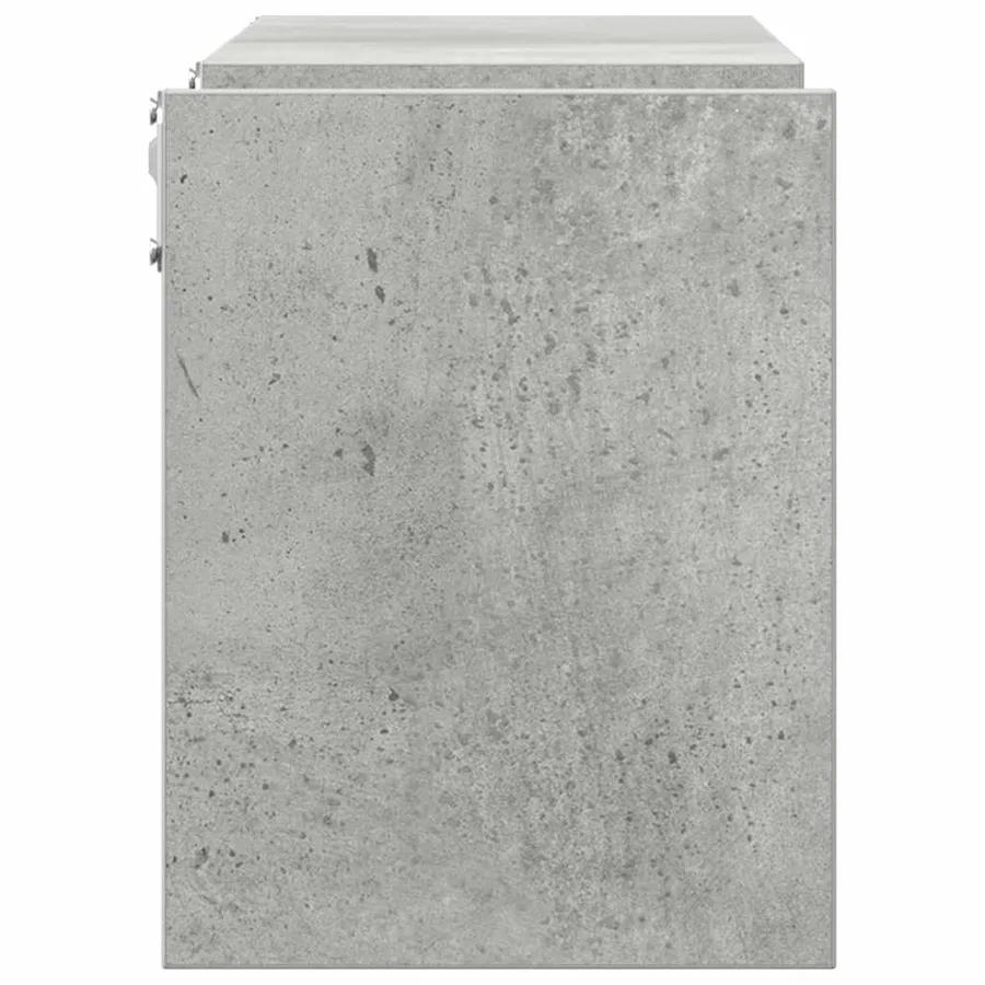 Étagères murales 2 pcs gris béton 100x15x20cm bois d'ingénierie - 6